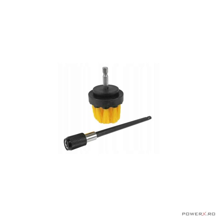 Perie de curatare cu extensie pentru bormasina 150mm Silver