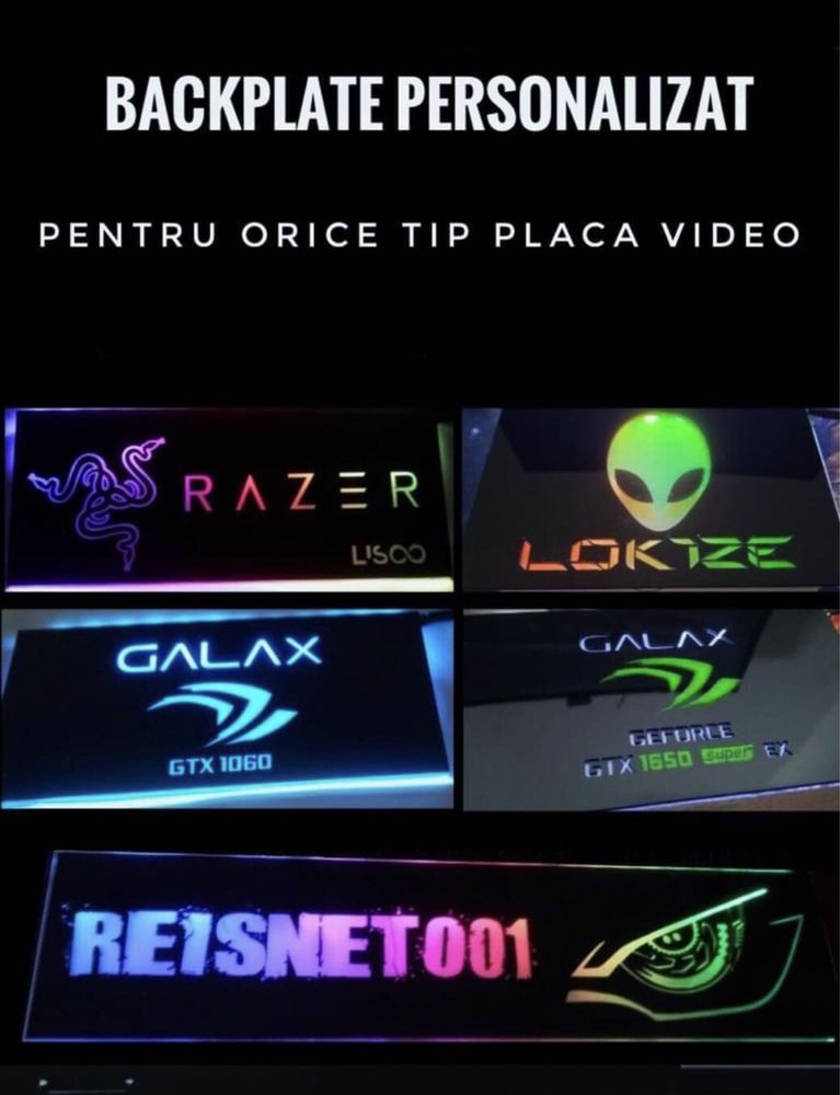 Placa Video Backplate // Personalizat