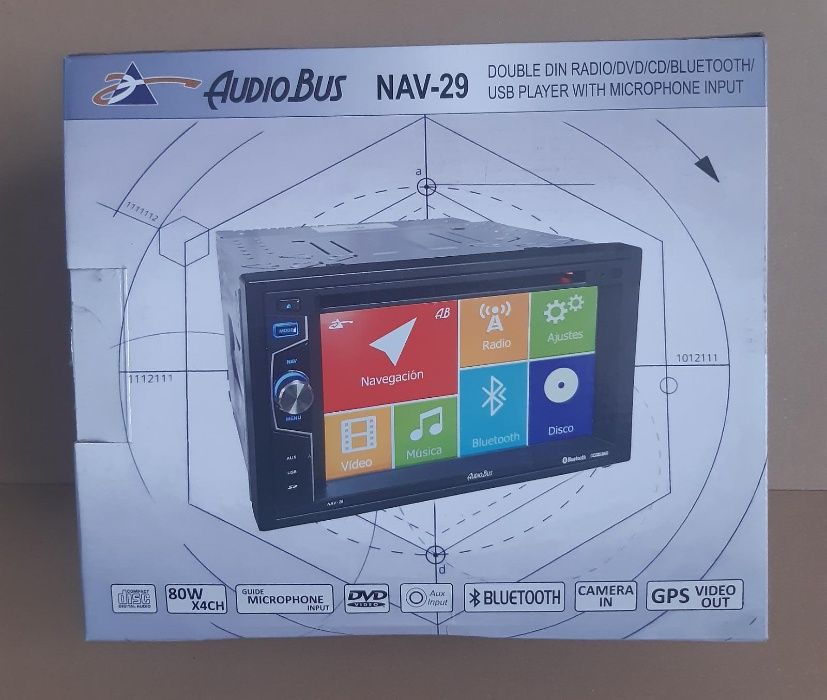 Radio auto DVD/CD Bluetooth USB Audio Bus Nav-29