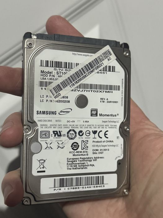 Жесткий диск 1000gb 2.5 Samsung