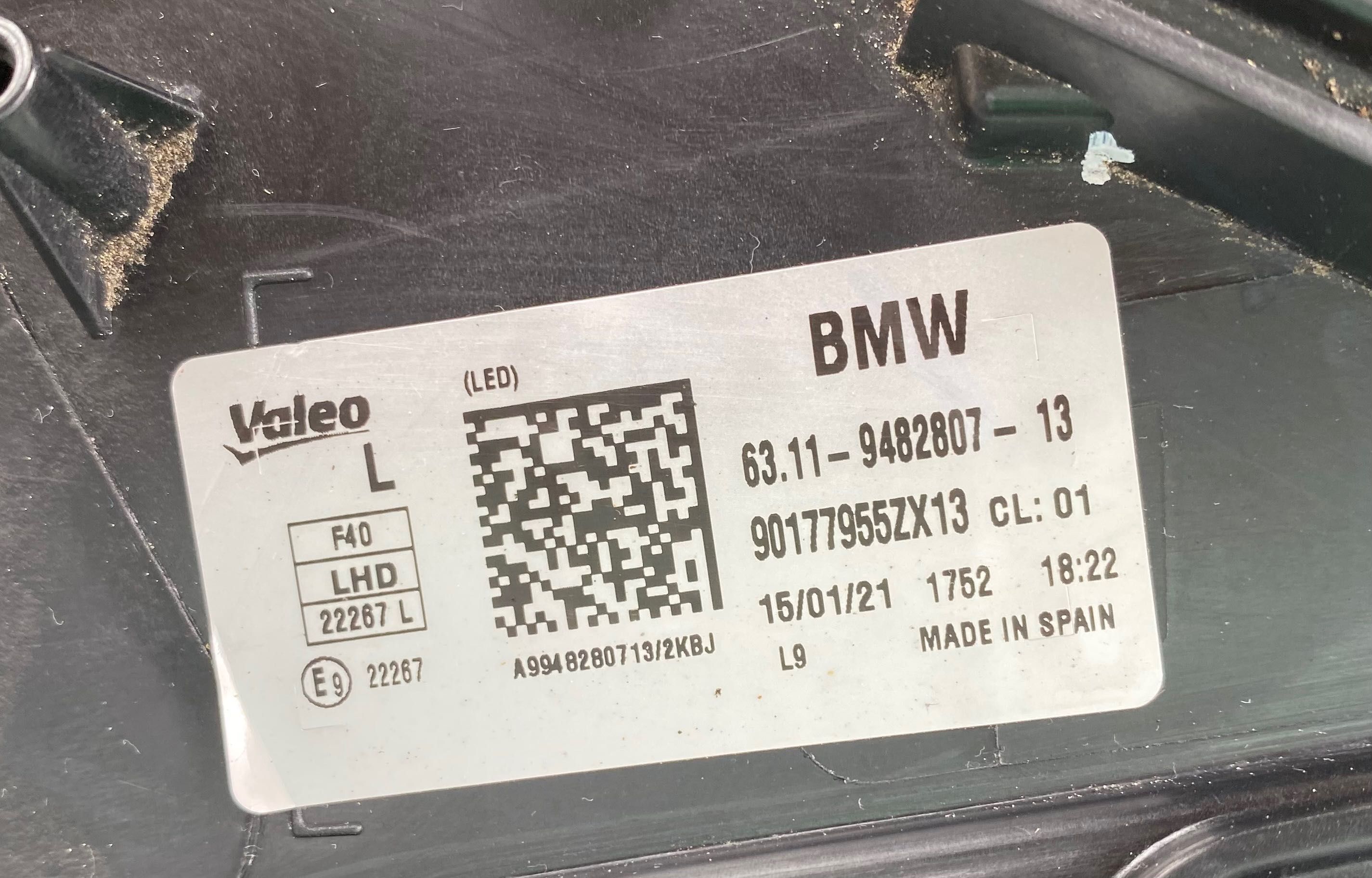 Фарове far BMW LED фар за Бмв Ф40 Bmw 1 F40