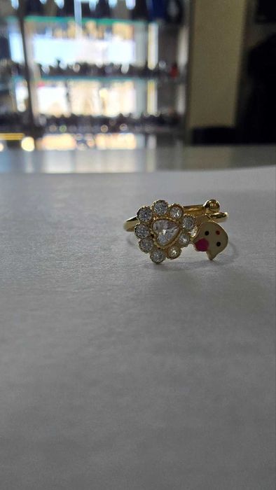 Златен детски пръстен 14к проба 585