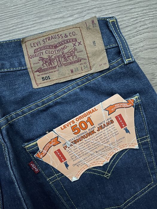 Blugi LEVIS 501 Coolmax Indigo Barbati | 28 x 34 (Talie 72 cm)