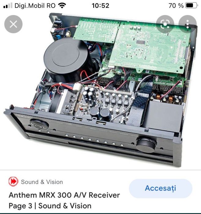 ANTHEM MRX300 Receiver 7.1 Hi-End Audiophil Preț de MAGAZIN 1400€ 15Kg