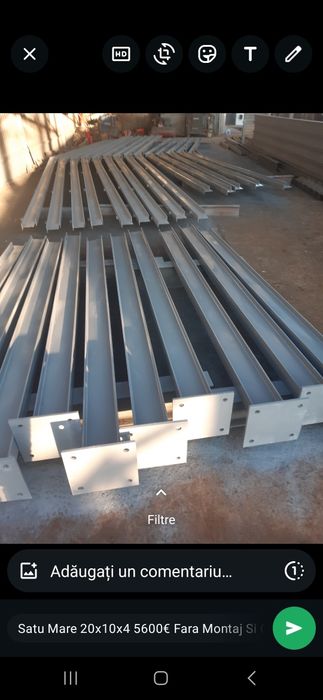 Vând structura metalica 20x10x4 5600€
