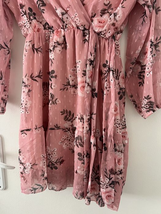 Шарена къса рокля