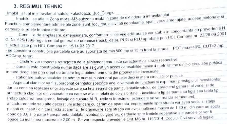 Gradistea Intravilan M3 mixt , 32Km de Bucuresti,teren 1060m2 .