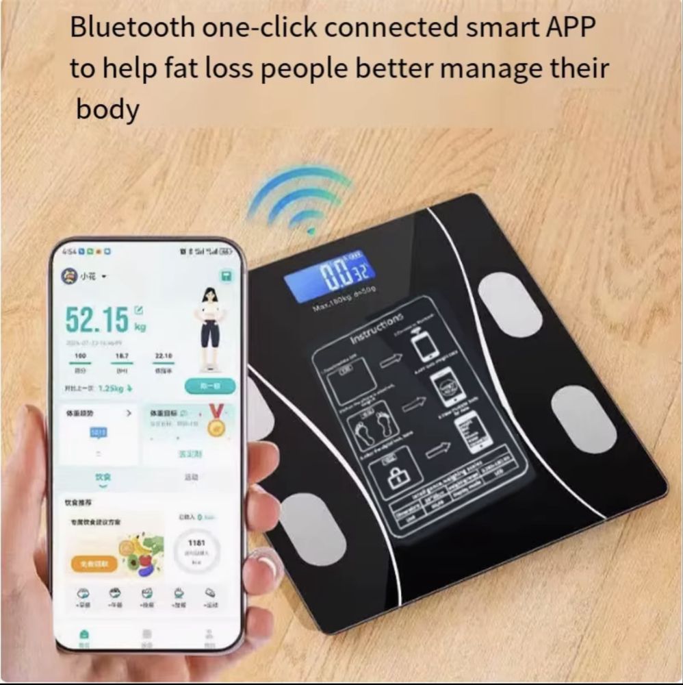 Смарт електронен кантар с Bluetooth