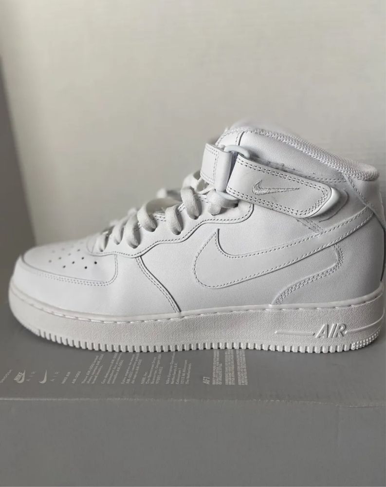 Air Force 1 Mid White Nike|Air| Adidasi