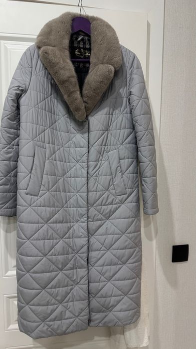 Куртка зимняя, с воротником мех норка