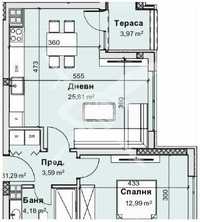 Двустаен апартамент Остромила 291-22111