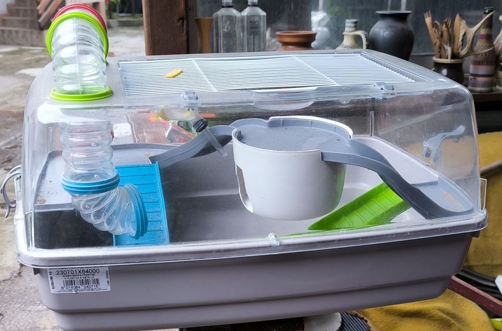 Cușcă hamster,rozătoare cu accesorii