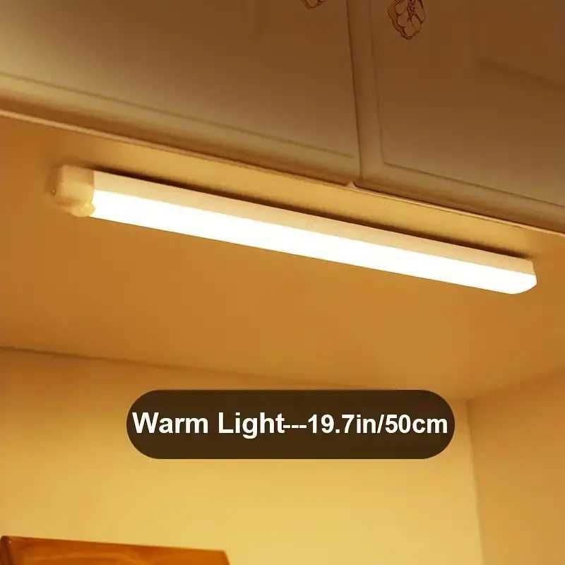 Залепваща се LED лампа с USB зареждане и сензор за движение, магнитна