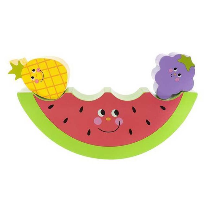 Jucarie de echilibru, din lemn, cu fructe