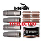 Set 15 accesorii pistolet M15 cu pasta antistropi sudura MIG cu sarma