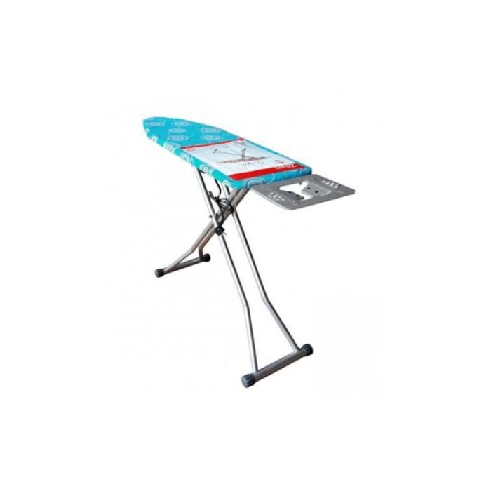 Masa de calcat cu cadru metalic si priza, grigio 112x 36 cm, H90 cm