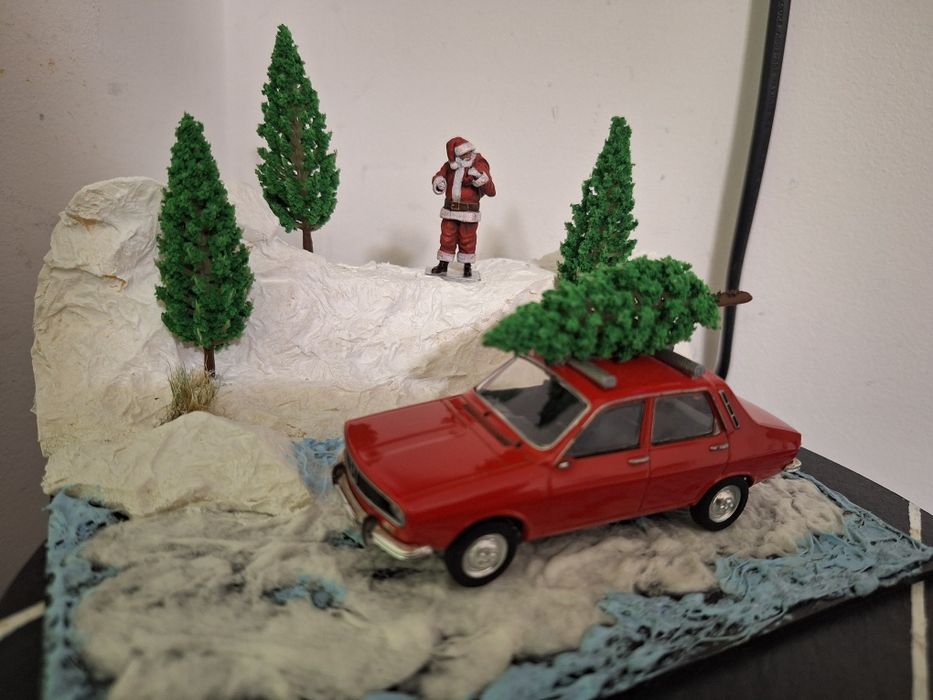 Diorama tematica iarna Mos Craciun
