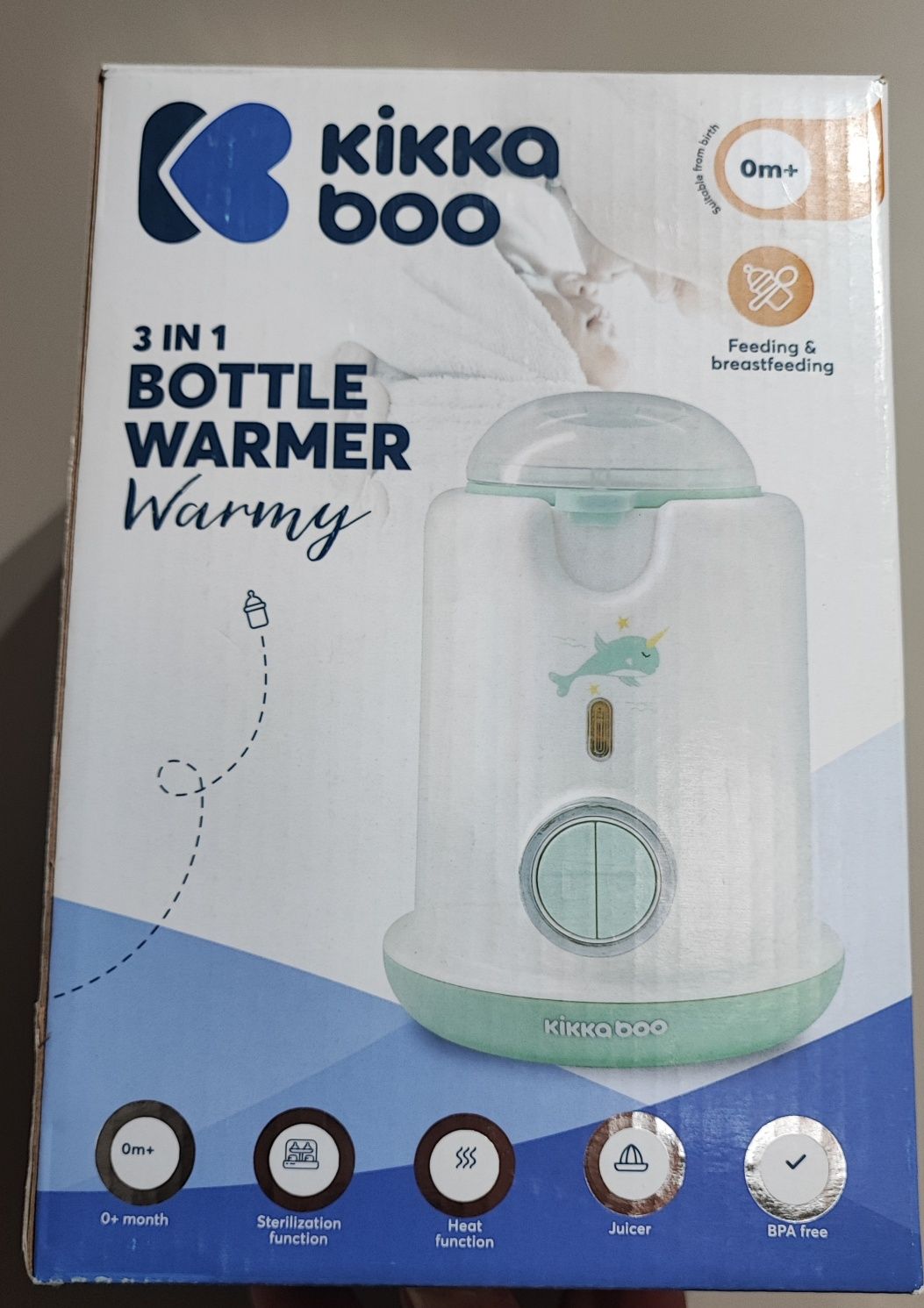 Електрически нагревател 3 в 1 KikkaBoo - Warmy, със сокоизтисквачка