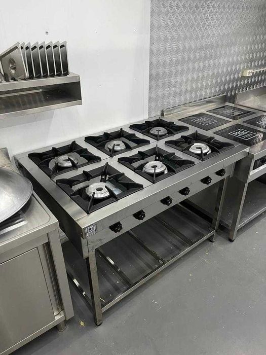 Плита газовая профессиональная, газплита, печь для кафе, ресторана