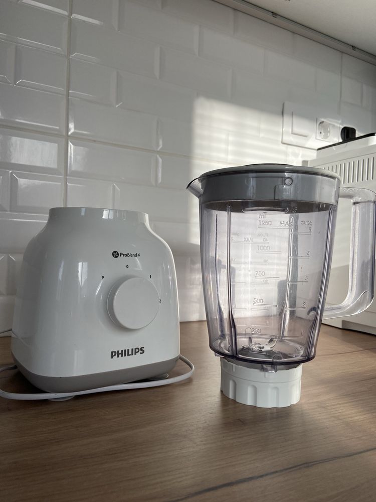 Блендер Philips HR2100/00, 400W, 1.25 л, 2 Скорости, Бял