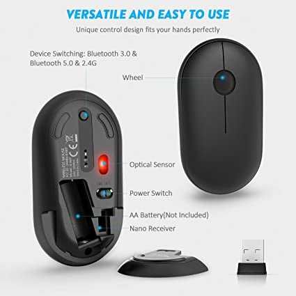 Mouse Wireless si Bluetooth 3 in 1
