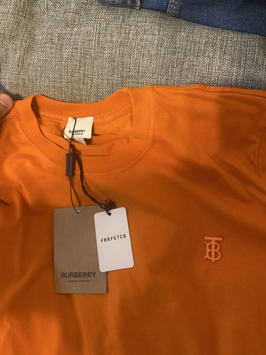 Tricou Burberry orange/portocaliu