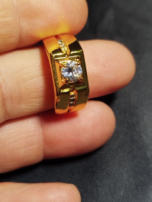 Inel unisex inox placat aur 18k