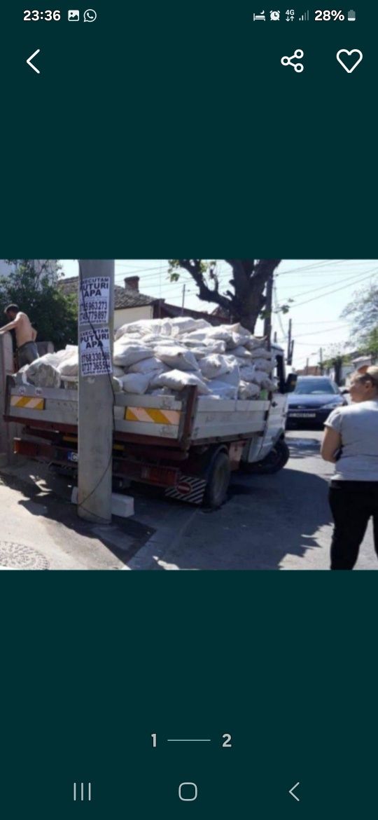 Transport .moloz. mobilă (debarasări)Vegetație. Preț-Evaluare la tel..