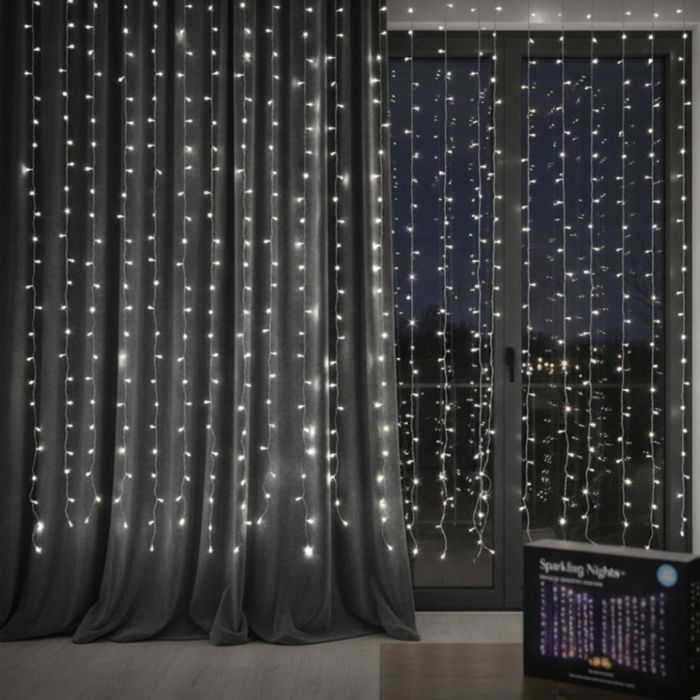 Коледна завеса  различни цветове