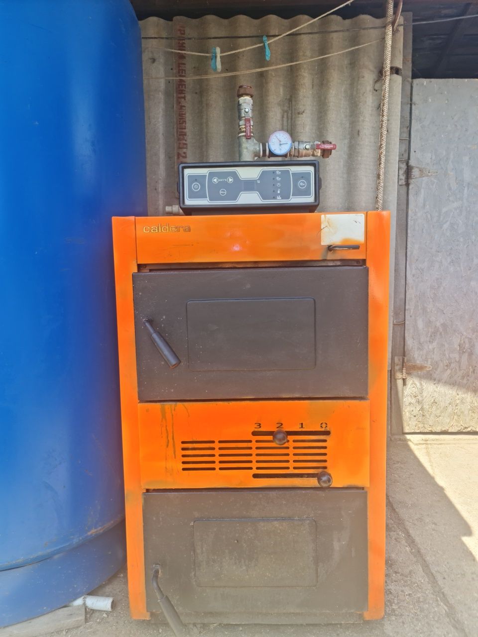 Centrala termica pe lemn si puffer