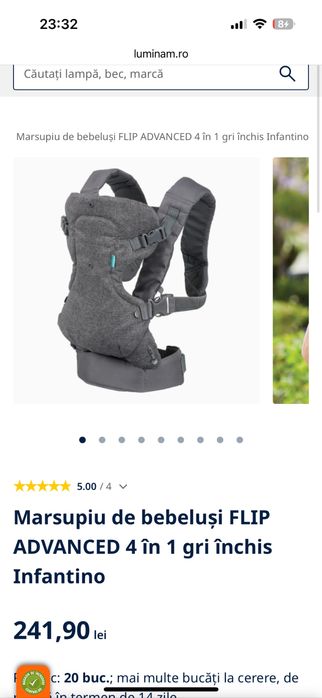 Ham port bebe infantino