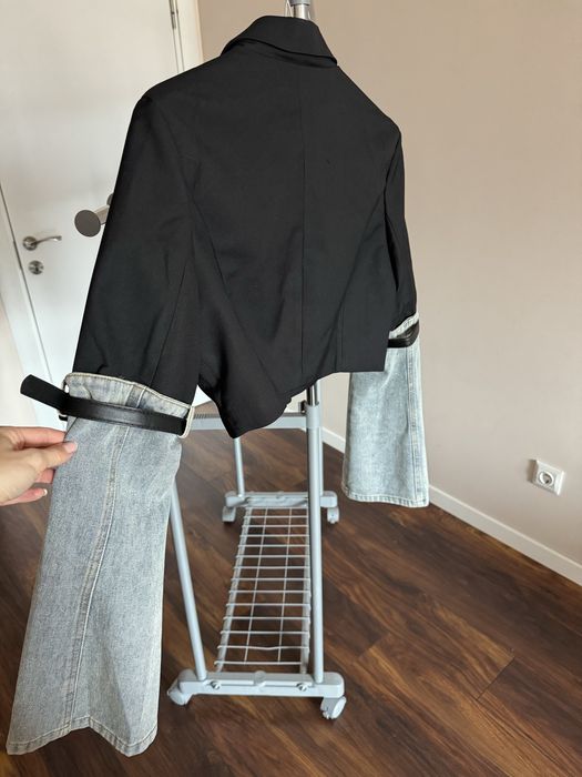 Дамско сако  с дънкови ръкави