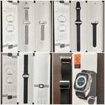 Curele Apple Watch Nike/Midnight Leather Link originale (pachet 4 buc)
