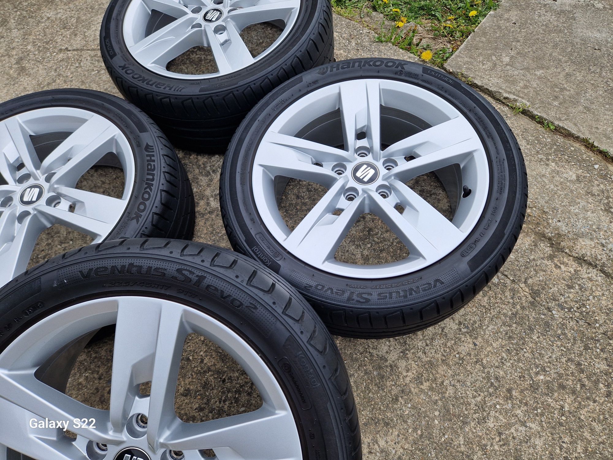Jante Seat Leon 5x112 anvelope vara 225 45 17