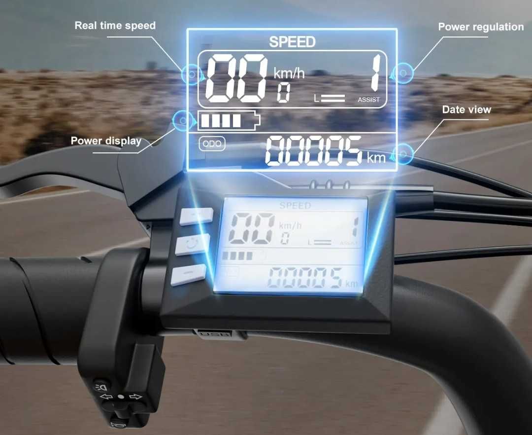 Ново!! Електрически велосипед Jansno X70 750W 48V/34Ah 60Nm