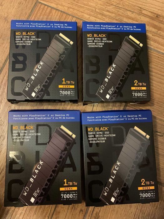 SSD WD Black SN850 Gen.4 Heatsink 1TB, 2TB, NVME PS5 M.2 NOI SIGILATE