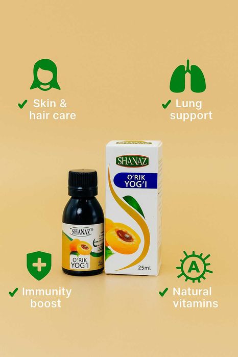 Масло Абрикосовое 25мл  (Ўрик ёғи)