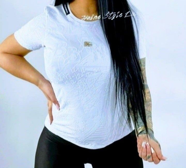 Tricouri dama insertii catifea cod scanabil Qr, saculet