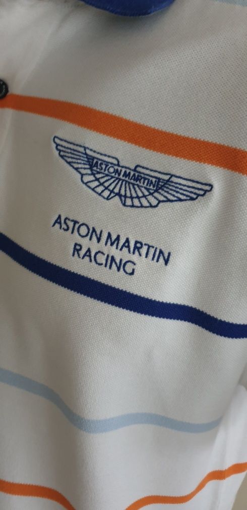 Hackett Aston Martin Pique Cotton Mens Size M ОРИГИНАЛ! Мъжка тениска!