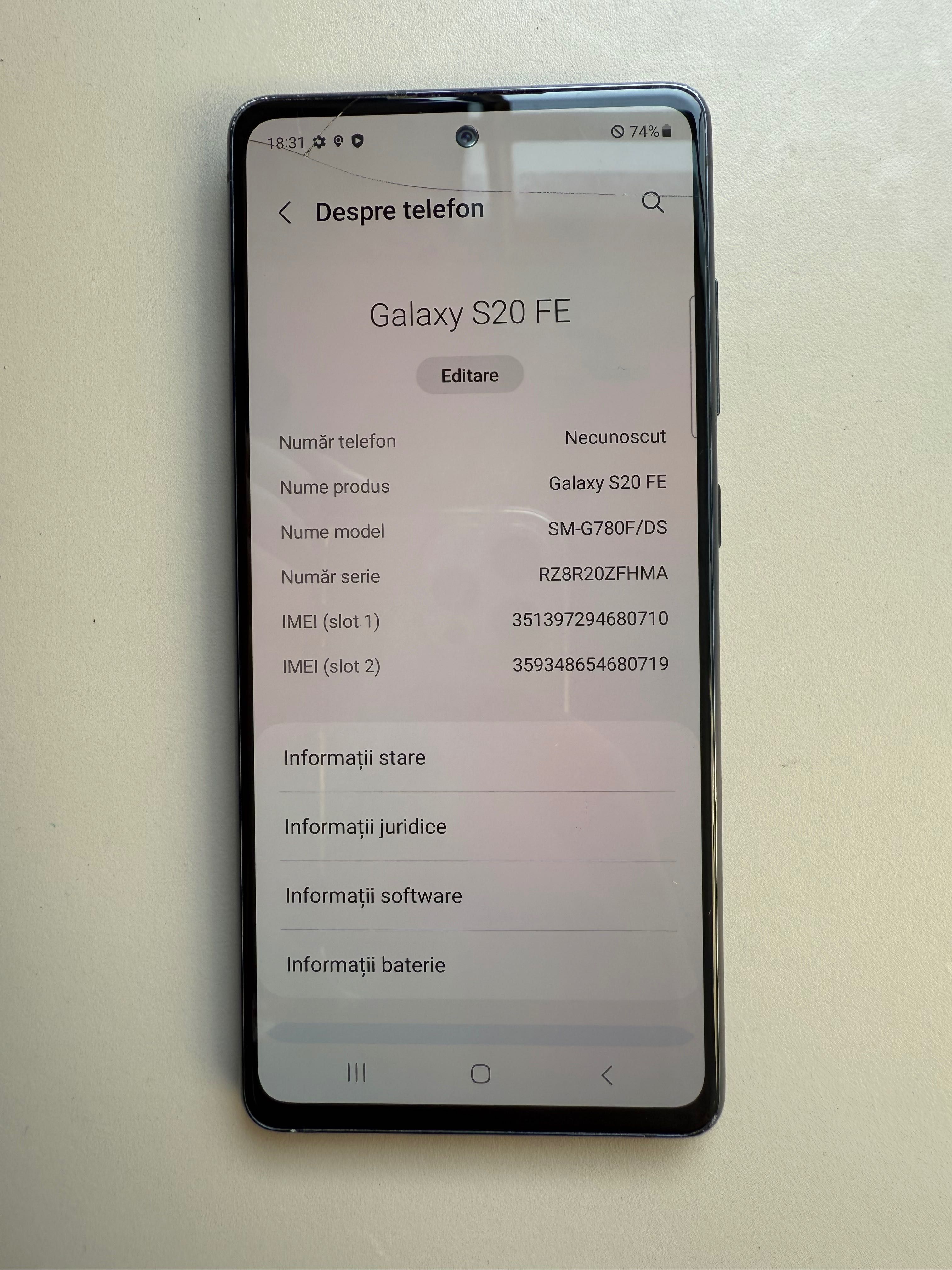 Samsung S20 FE telefon smartphone