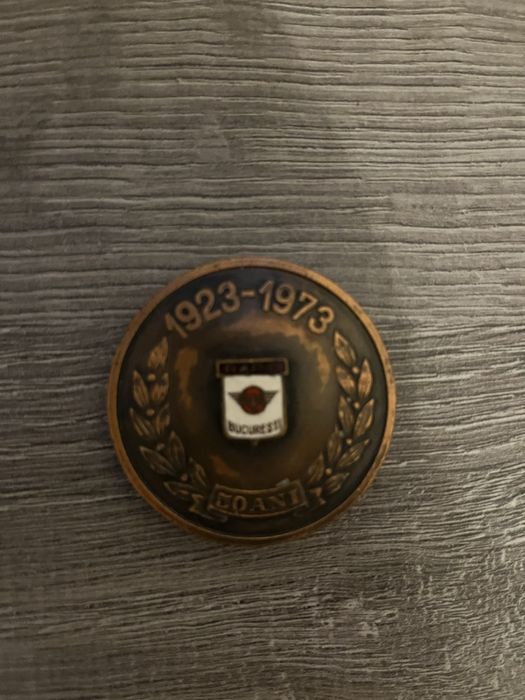 Plachetă jubiliară 50 ani Rapid București, 1973