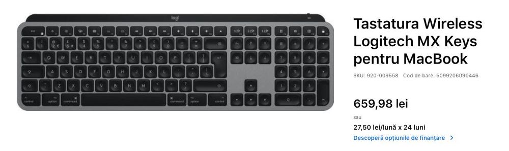 Logitech MX KEYS & Keys Mini pentru Mac si PC