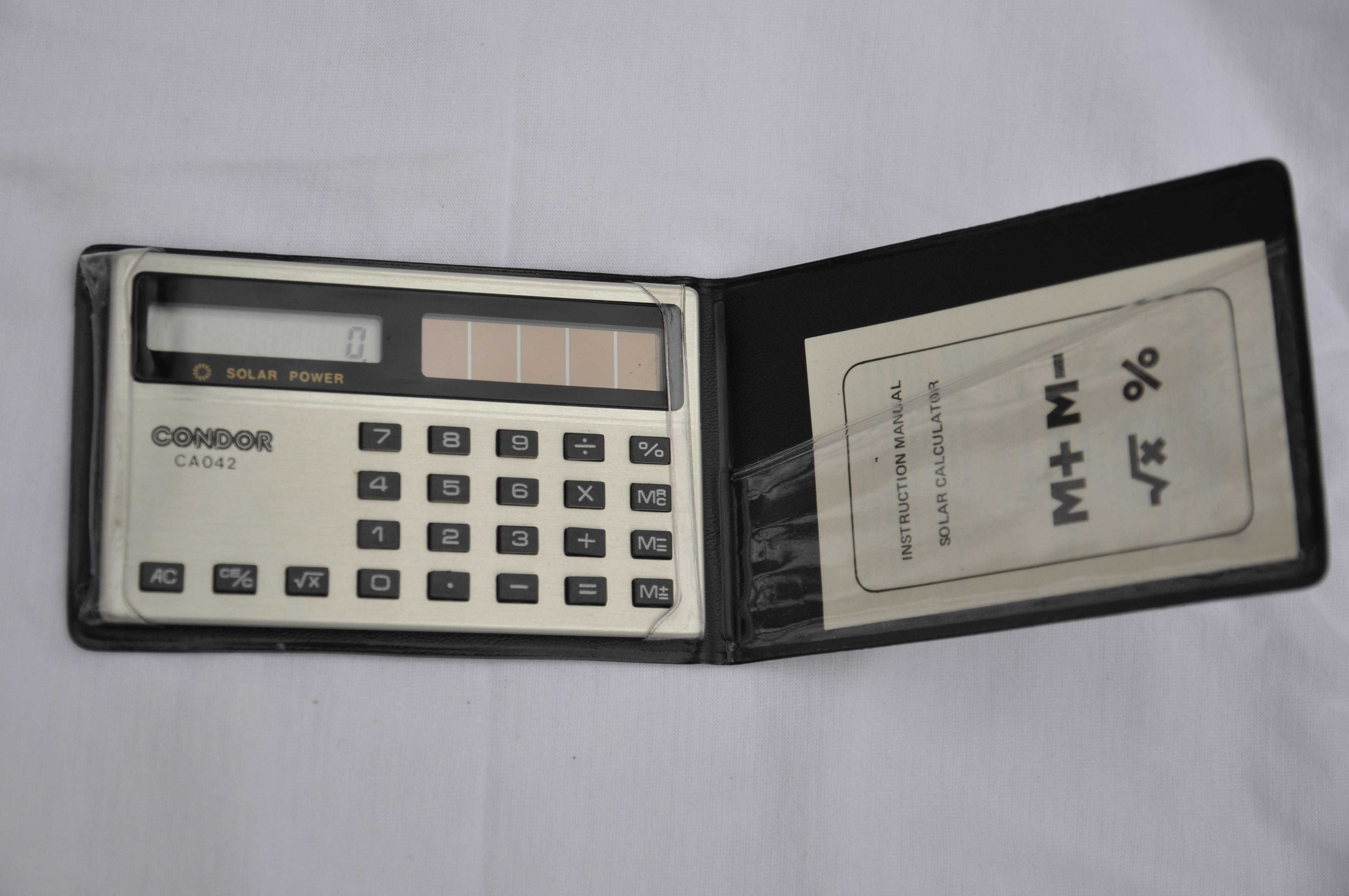 calculator solar de buzunar  condor vintage