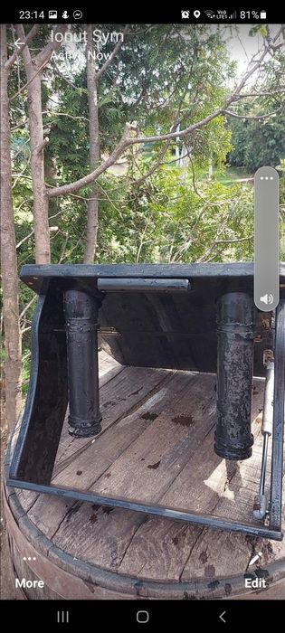 Suport lanseta barca gonflabila  cu masuta rabatabila,din tego,pe sina