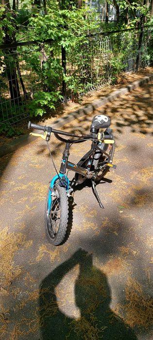 Bicicleta copii B-TWIN Decathlon 4-6 ani 16" (105-120cm) + Casca Cadou