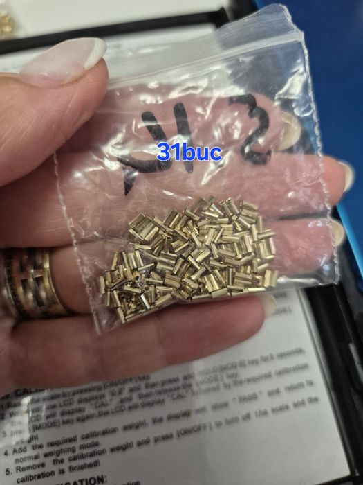 Vand bilute aur alb si roz de14k hexagoane tuburi