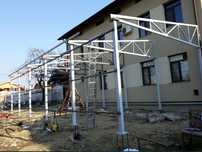 Vand  hala metalică metalică cu structura metalică din panou 12x30