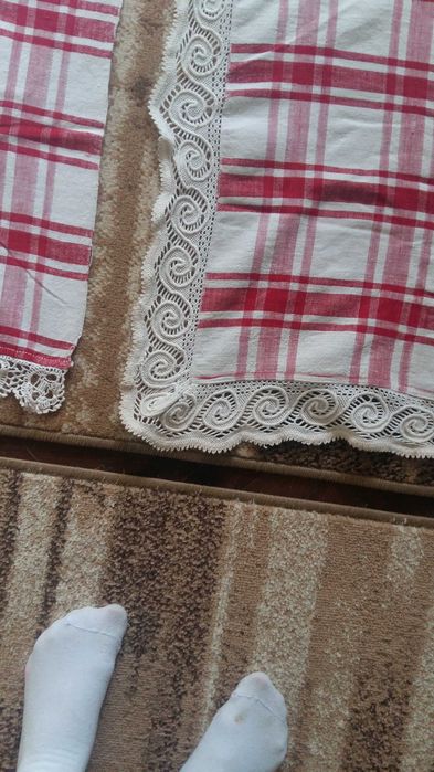 Cearceafuri cânepă tesute lucrate manual 160/200 cu cipca