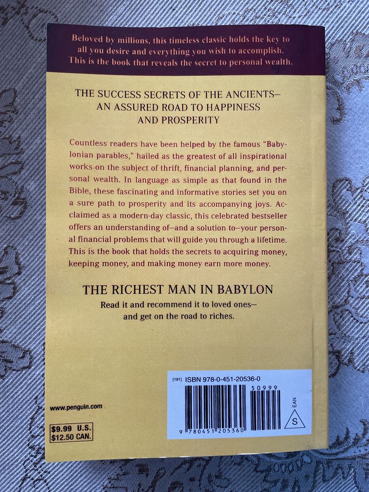 The Richest Man in Babylon by George S. Clason