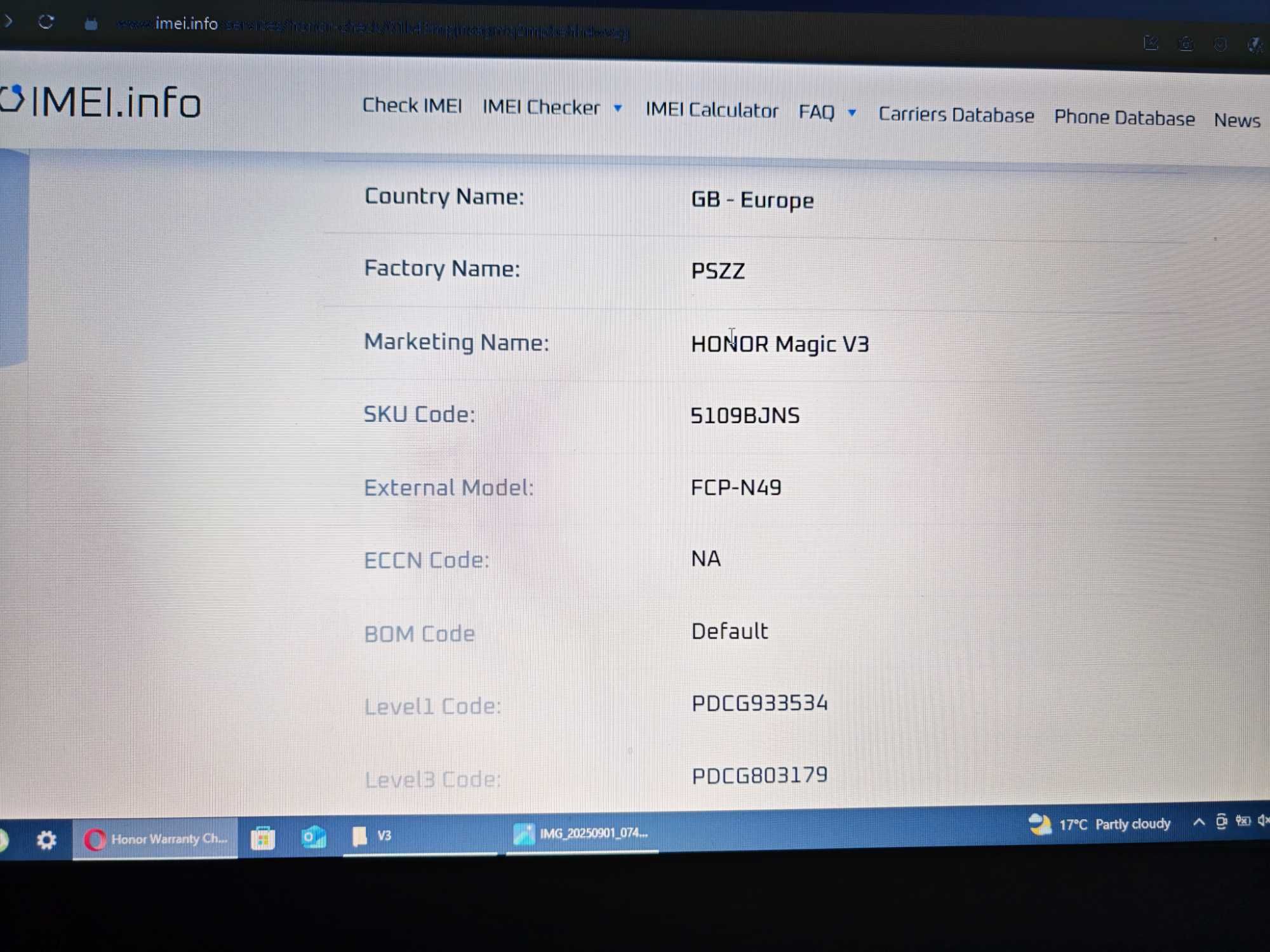 Honor Magic V3 512GB